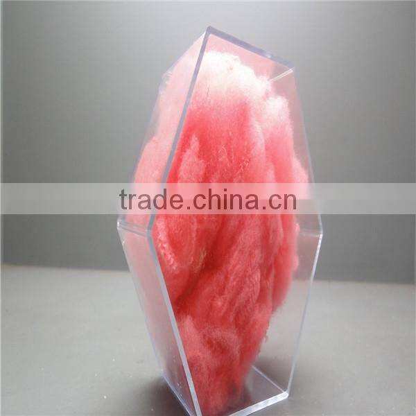 Regenerate dyed polyester fiber 7d 15d siliconized fiber