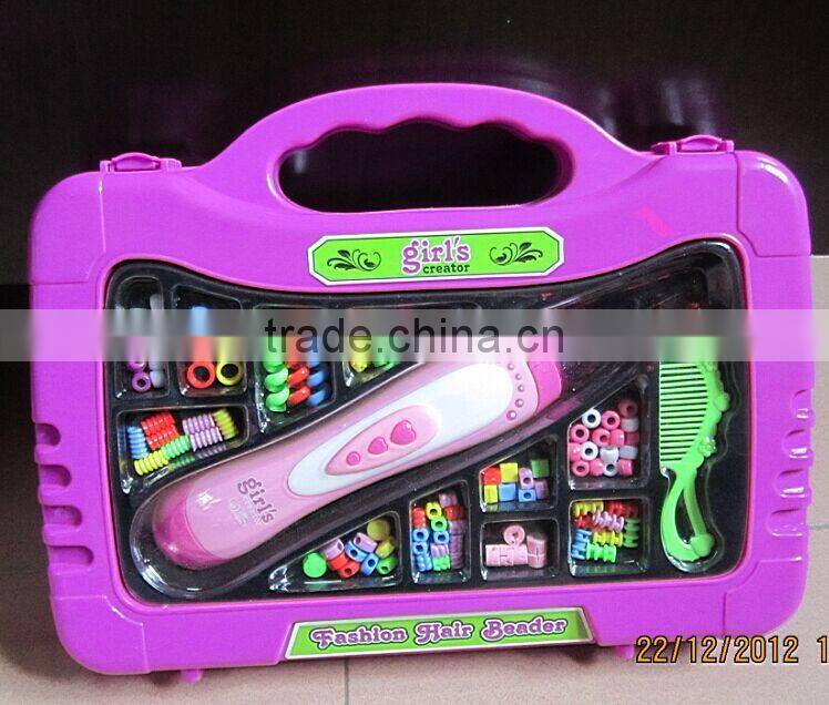 hot sale fashion plastic DIY hair beaders for children