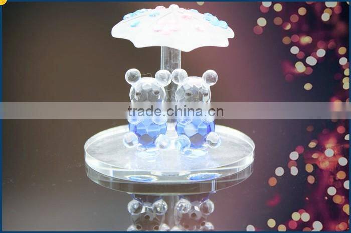 Handmade clear crystal bird model shape gift product longevity gift