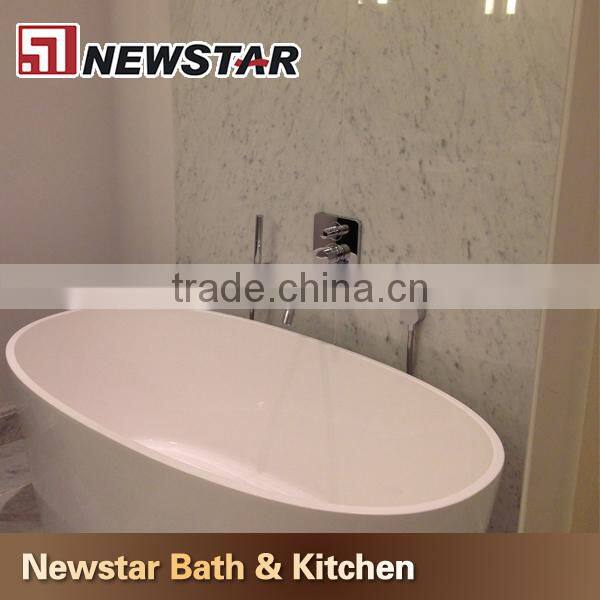 Customize accept China polished artificial marble tub surrounds