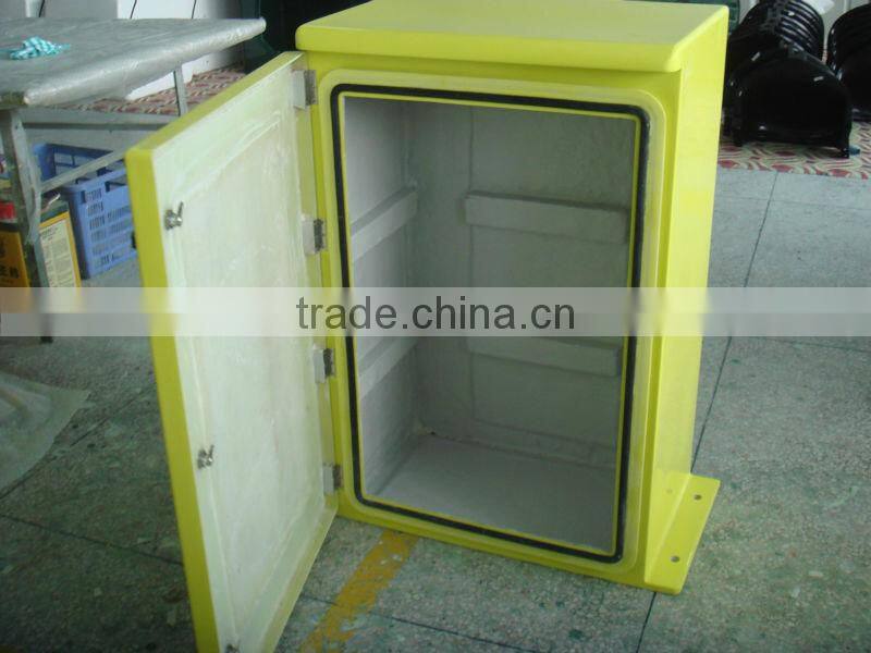 Fiber glass enclosure for battery