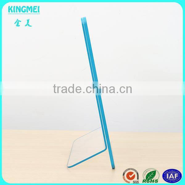 Custom china supplier acrylic photo frames wholesale 3x5 clear colored acrylic frame with magnet