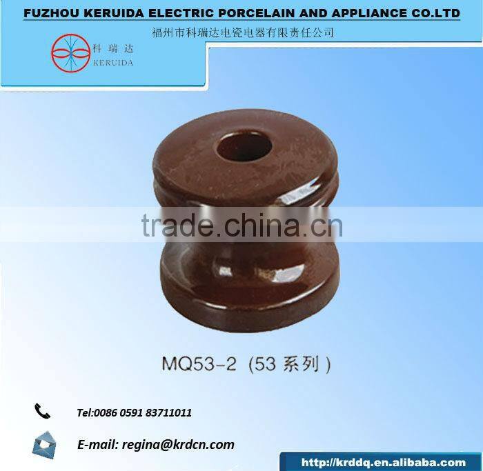 KRD colorful spool porcelain insulator for low voltage circuit