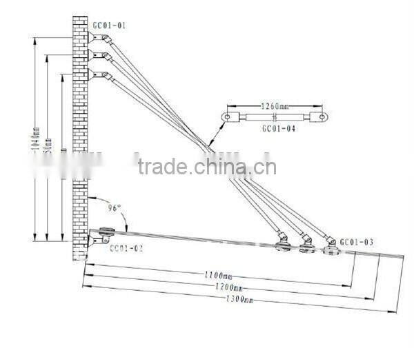 Glass Awning Fittings/Glass Canopy Accessories/Glass Hardware