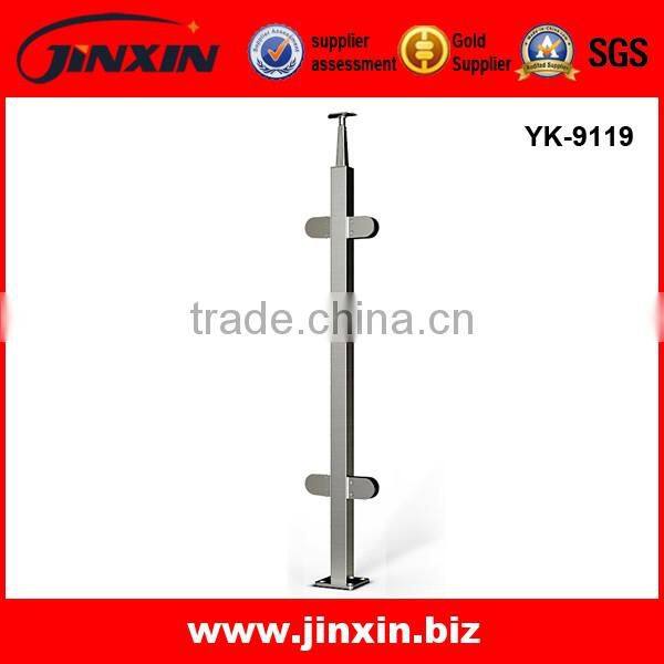 Polish Stainless Steel Glass Balcony Railing/Balcony Railing Design Glass