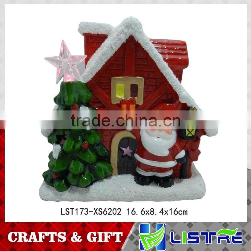 Ceramic lights christmas village houses