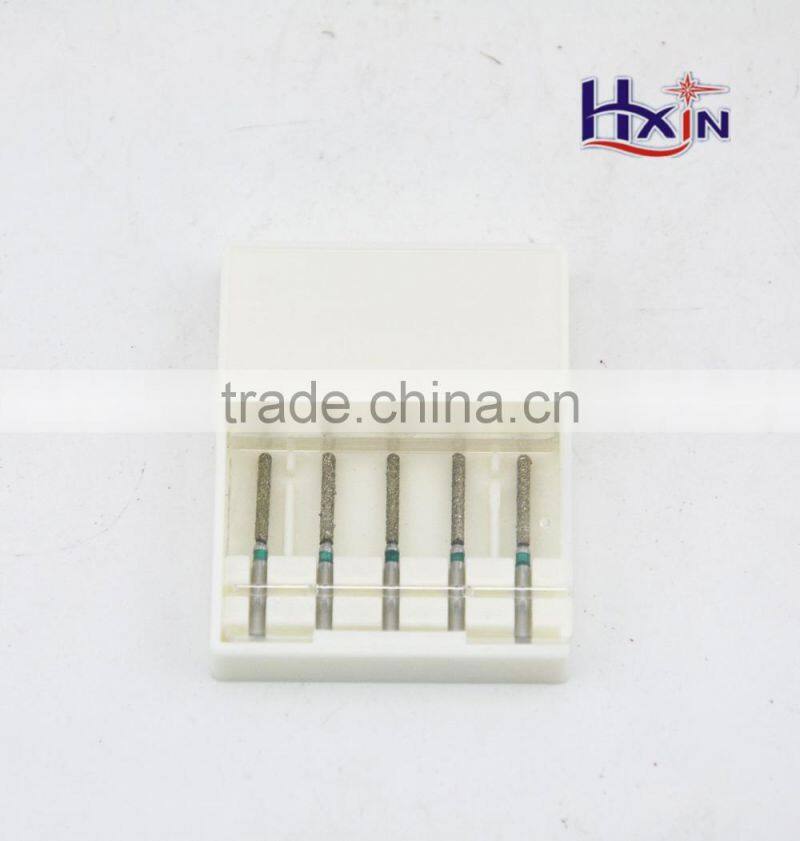 Mini high-quality electroplated diamond polishing bur set for dental
