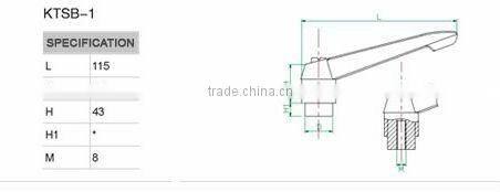 PA66 Plastic Ajustable Handle, M8---Manufacturer