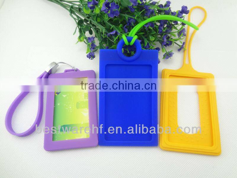 Fashion silicone promotion gifts,business card holder luggage tags