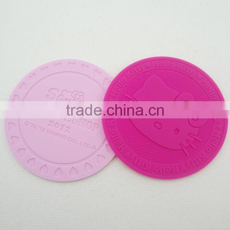 KT shaped silicone cup pad | cup coaster