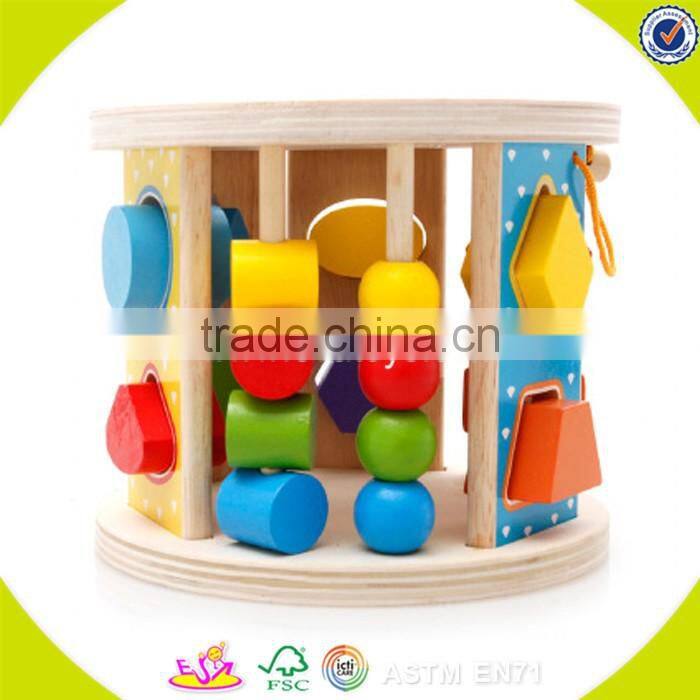 wholesale educational wooden shape sorting box toy, funny Wooden sorting box toy, colorful wooden sorting box toy W12D017