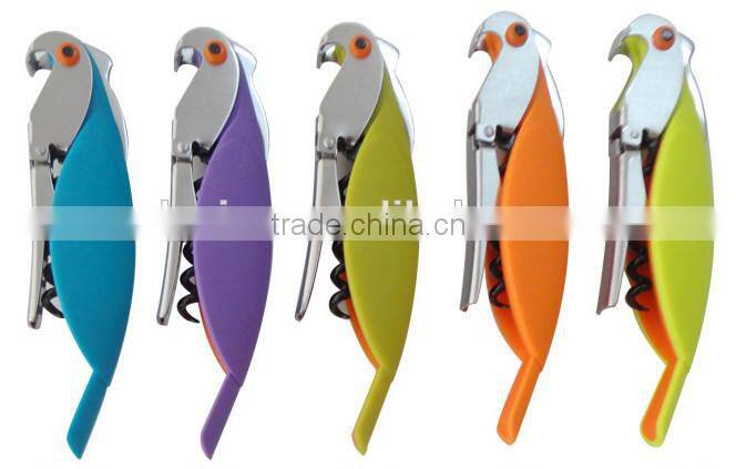 Stainless Steel Parrot shape Wine opener , Bottle opener