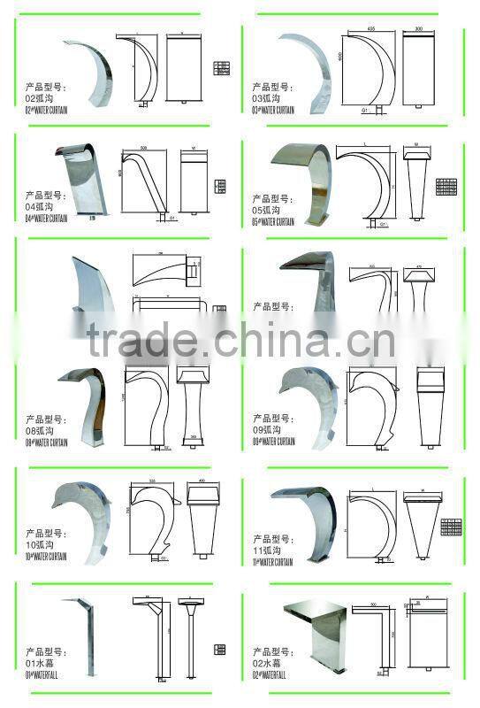 Swimming pool equipment for big size, middle size and small size skimmer pool