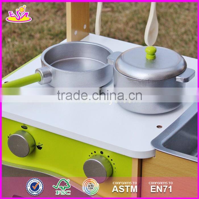 2017 New design kids pretend play toy wooden kitchen preschool children toy wooden kitchen best toy wooden kitchen W10C249