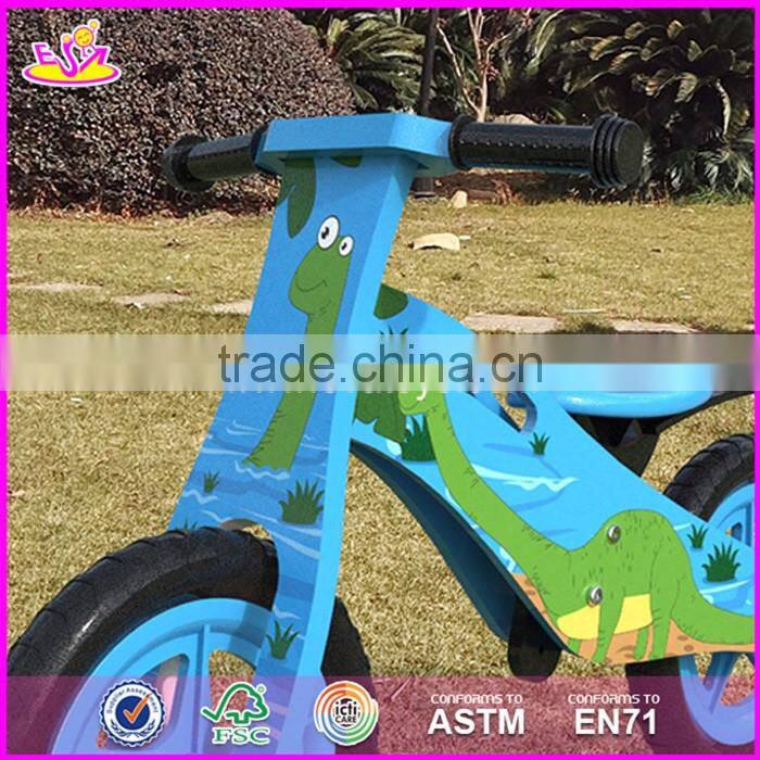 2017 New original work children wooden boys balance bike made in china W16C172