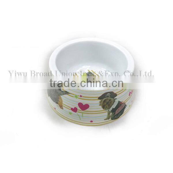 Mini Round Dog Bowl Plastic