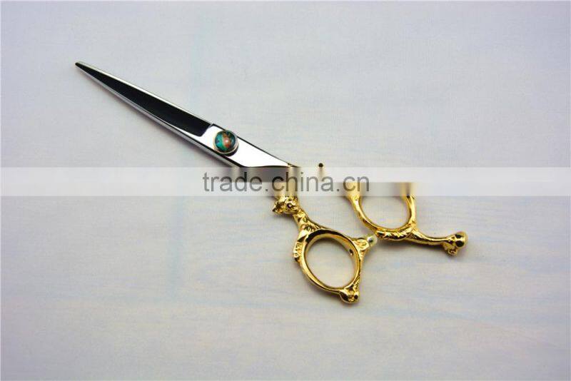 2015 New YF0493Japanese steel zodiac pig hair scissor
