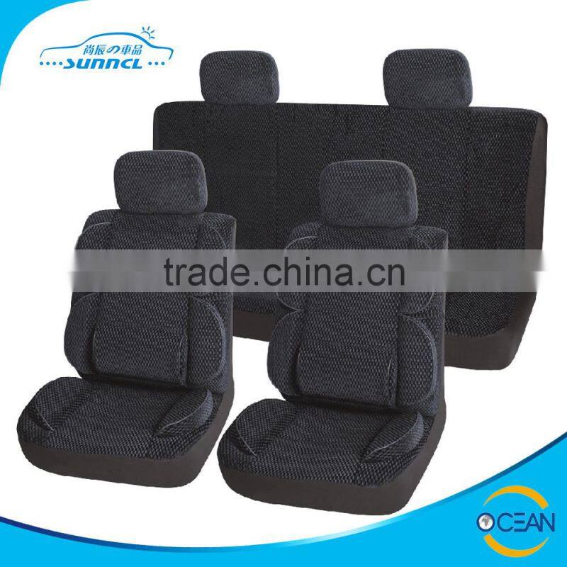 Premium Quality 8pcs Set Chevron Car Seat Cover with Comfortable Side Pad