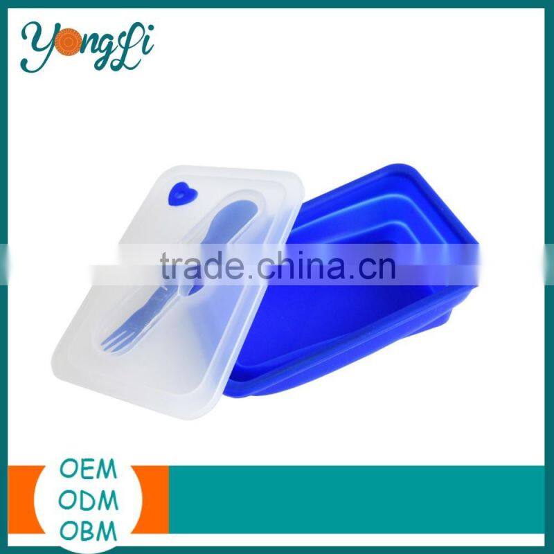 Eco-friendly Silicone stainless steel insulated lunch box