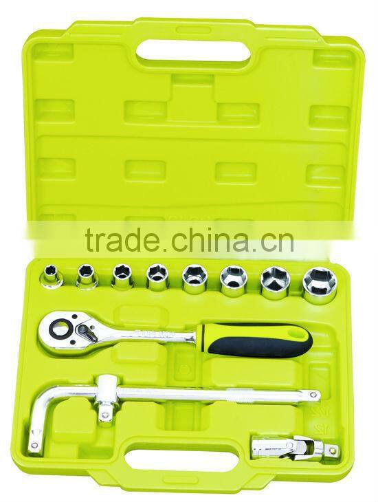 CF598014: 12pcs 1/2" drive socket and ratchet handle set