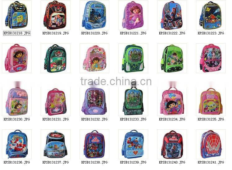 low price polyester bags high school backpack