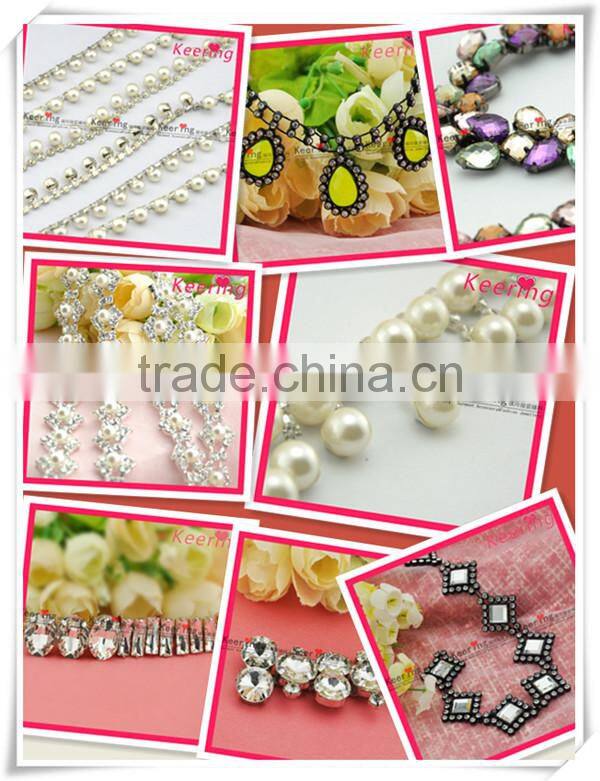 Fashion drop shaped pearl chain model WRC-182
