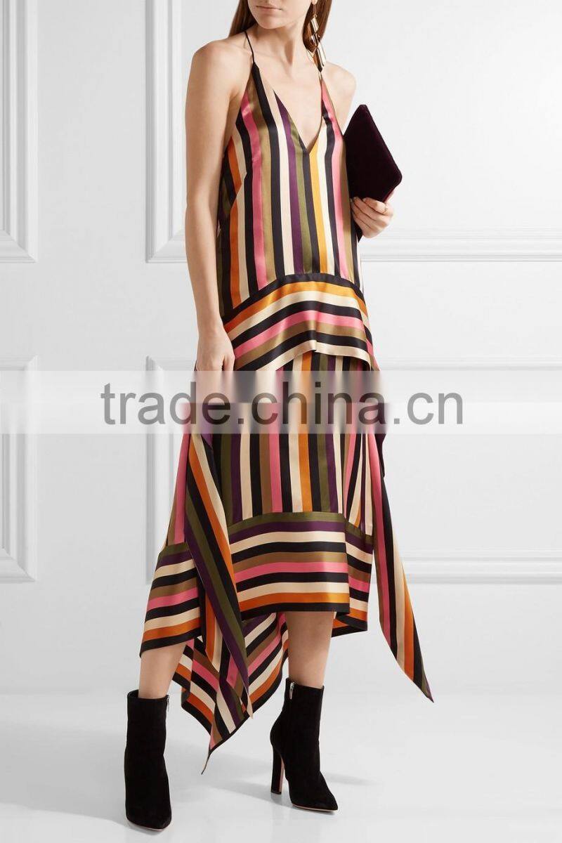 White Peacock Feathers African Print Patterns Faux Wrap Maxi Dress African Dashiki HSd5030