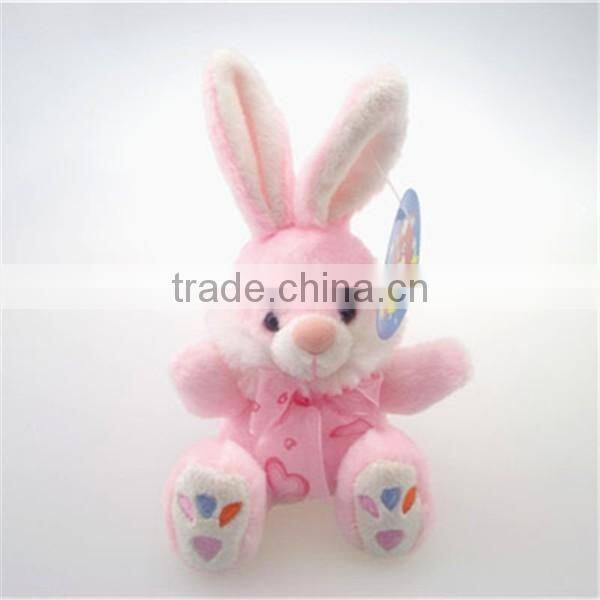 Cute Custom Soft Stuffed Little Bunny Plush Toy Keychain