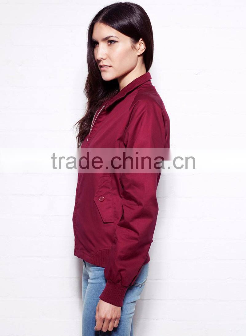 women winter harrington jacket model red jacket women wholesale China