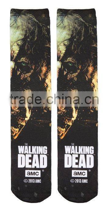 all over photo printing sublimation wholesale custom print socks