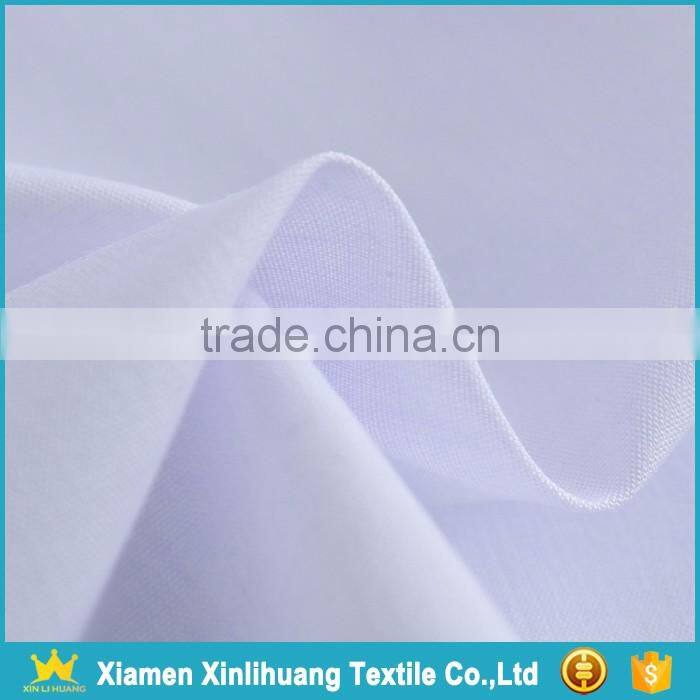 2017 Latest Product White Color 80 Polyester 20 Cotton Shirting Fabric