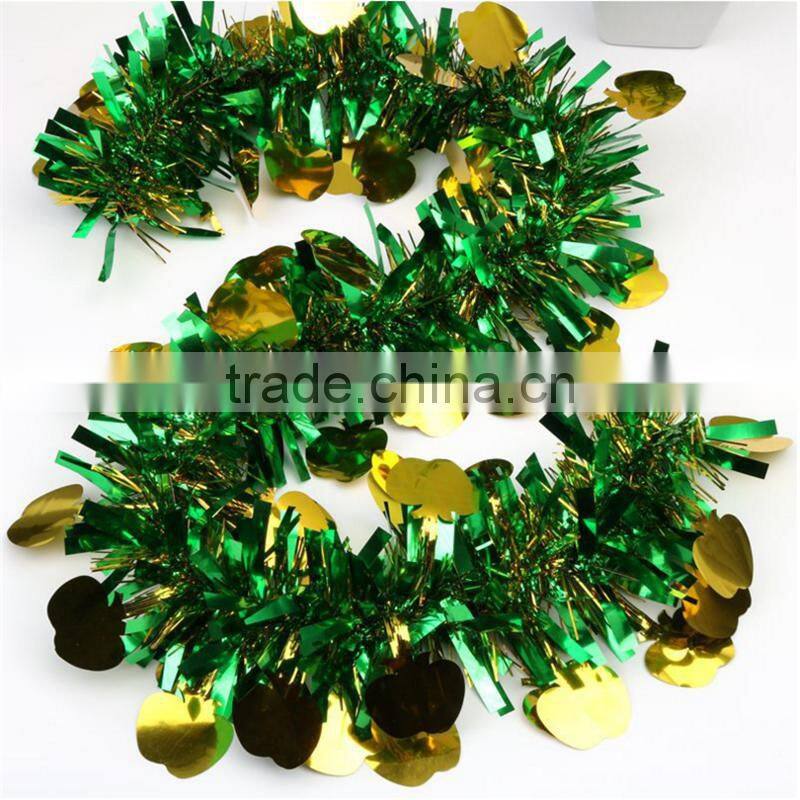 Good quality Christmas Tree Decorations Tinsel Garland colorful large indoor decoration wholesale
