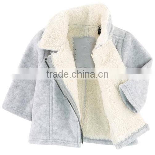 Kids,Children quilted jacket,Winter,100%Cotton fabric gray Children's coat