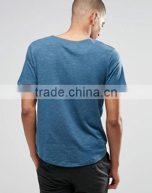 Men high quality chest pocket o-neck short sleeves t-shirt manufacturers