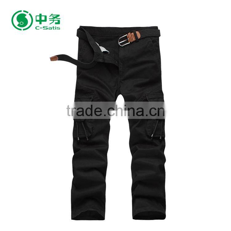 New Design Comfortable Multi Pockets 100% Cotton Mens Cargo Trousers for Wholesale