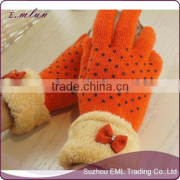 Fashion wholesale funny winter glove girls