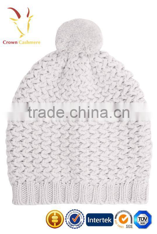 Intarsia Design New Arrival Winter Cashmere Wool Hat for Boys and Girls