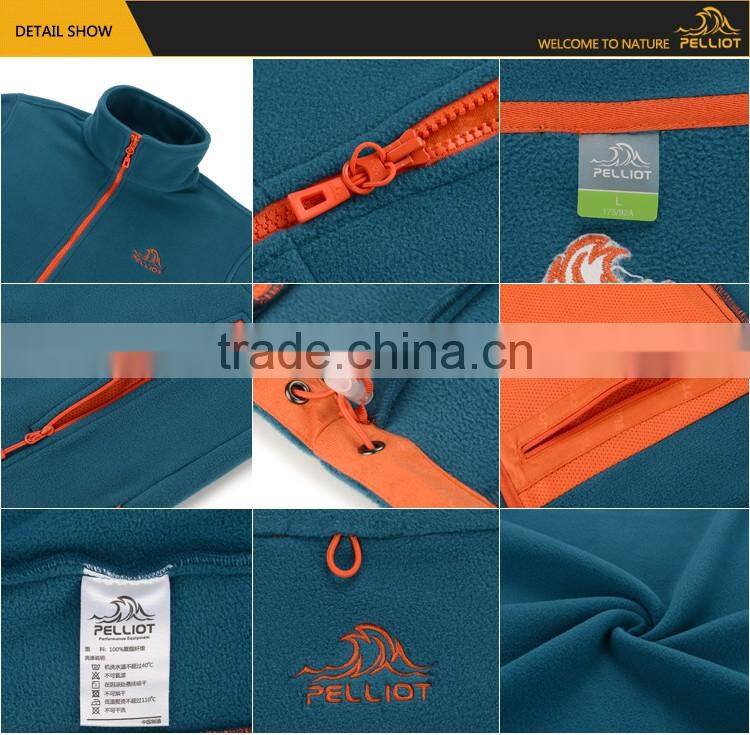 wholesale clothing manufacturers custom men's warm outdoor fleece jacket