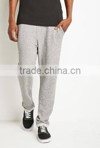 man gray stripe cotton fabrics of scales of pants sports leisure trousers