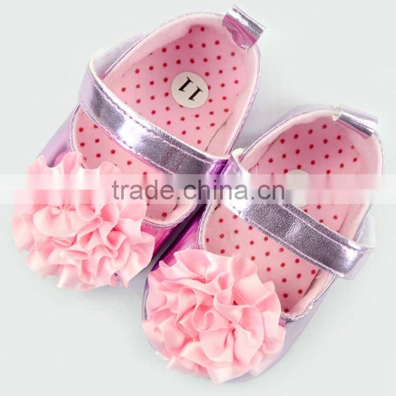 Big Flower Decorative Stylish Newborn Girls Crib Shoes Baby Girl Shoes Toddlers Soft Shoes