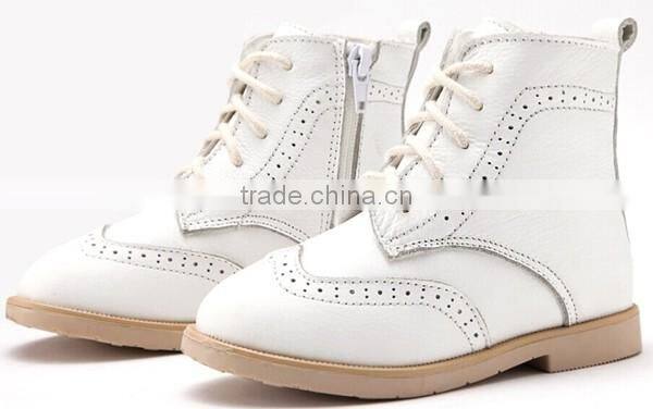 Winter Kids Shoes Safety Soft Sole leather kids Boots