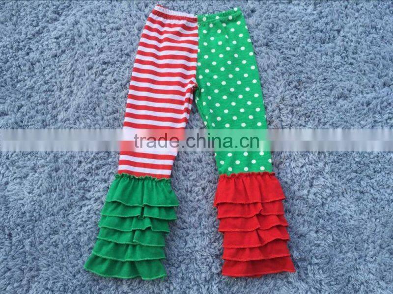 Wholesale baby cowboy girls and boys organic cotton comfortable ruffle pants for boutique girl fall wear baby clothes