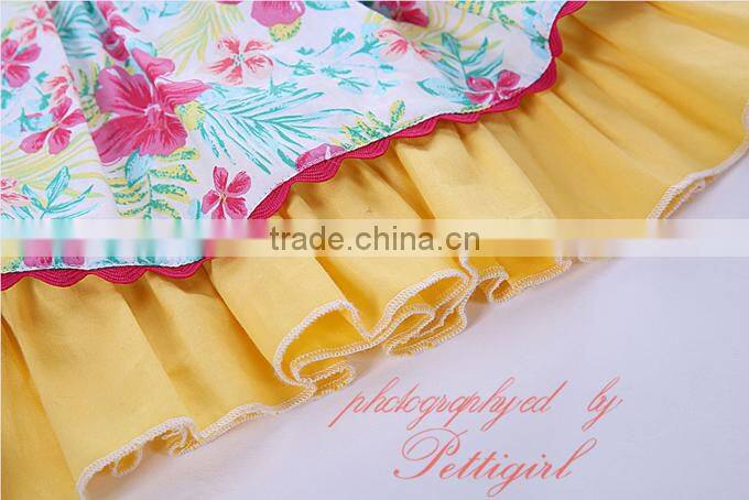 Easter yellow flower girl dresses baby clothes