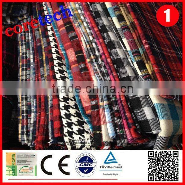 High quality wholesale yarn dyed flannel fabric factory