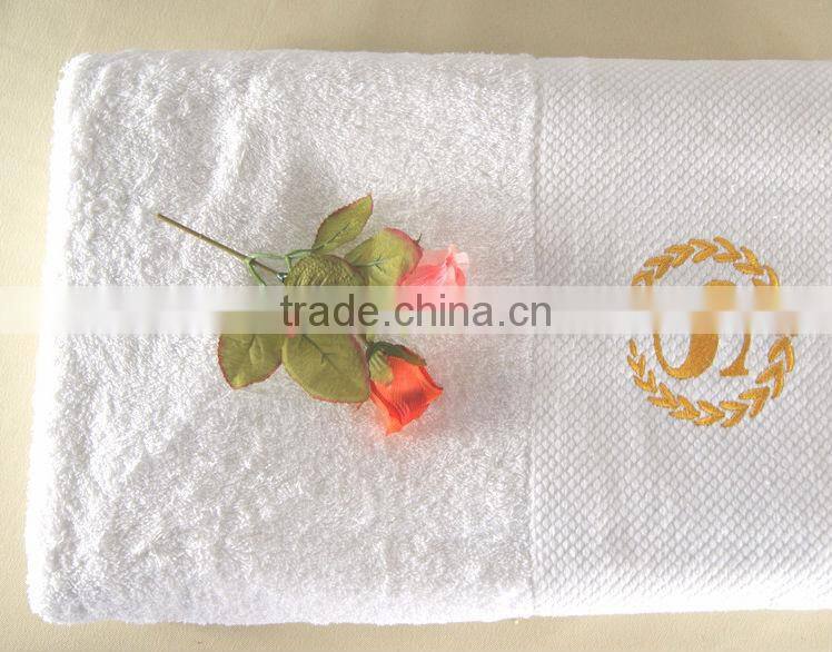 100% Cotton dobby border hotel Towels for Five-star hotel