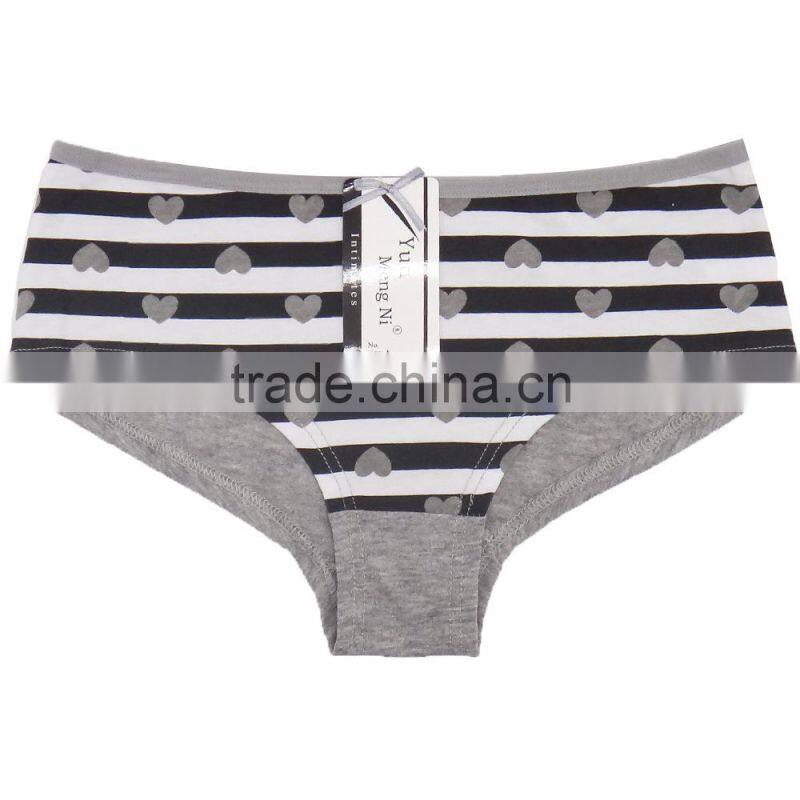 blue almond daisy cotton brief panties/yje wholesale plus size sexy cotton breathable underwea panties/mulit color