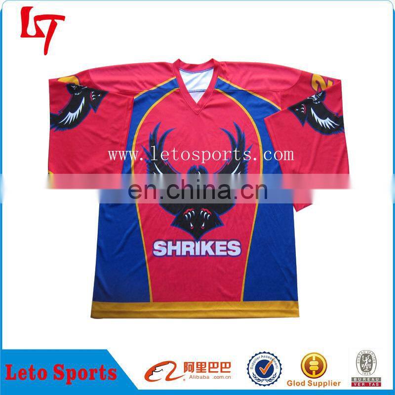 High Quality Eagle Ice Hockey Jersey for Player/ Custom Design Ice Hockey Team Uniforms