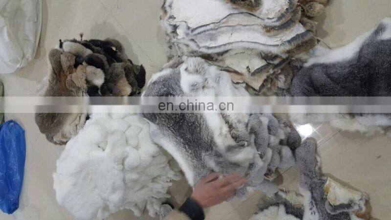 Factory Wholesale Natural tanned Rabbit Skins and all colors rabbit skins