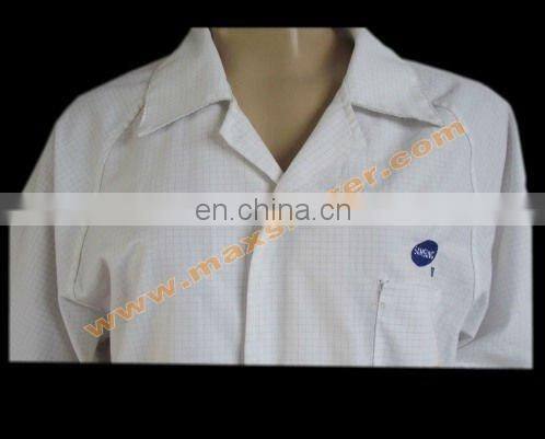 Cheap price electronic factory garment antistatic esd cleanroom esd standard 3/4 clothes