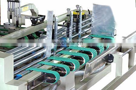 Manufacture price of Corrugated cardboard carton box fold glue machine